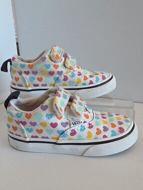 Vans Doheny V Multicolor Hearts Sneakers Size 6 Toddler